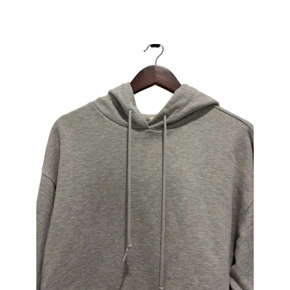 Alo Yoga Bae Hoodie Athletic Heather Gray Cropped Size S Activewear